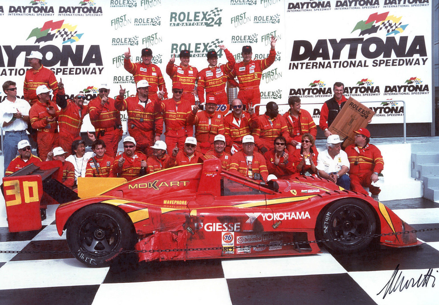 Daytona 98 Podium e autografo