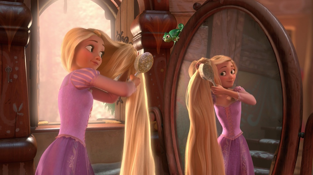 capelli lunghi come Rapunzel